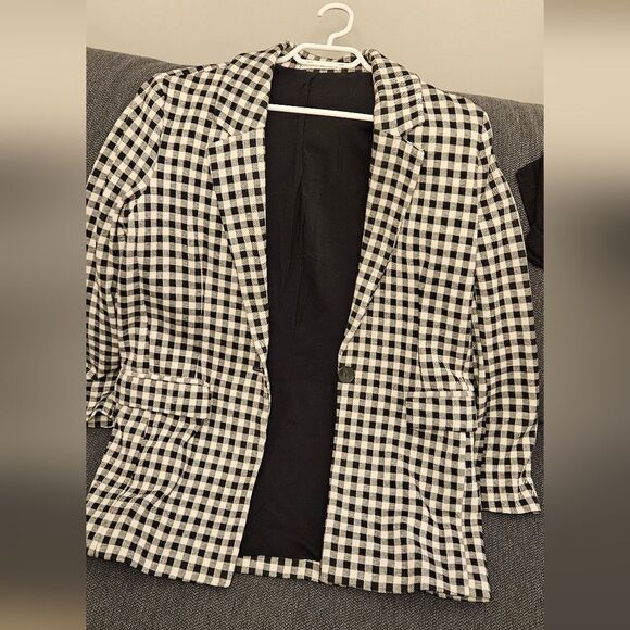 Mango gingham blazer - Picture 2 of 2